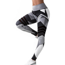 Load image into Gallery viewer, Women's Geometric Print Gym/Yoga/Running/Fitness Leggings