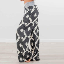 Load image into Gallery viewer, Women's Southwestern Pattern Comfy Wide Leg Pants