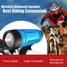 Load image into Gallery viewer, Bicycle Waterproof Bluetooth Speaker With LED Light