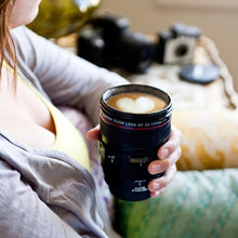 Load image into Gallery viewer, SLR Camera Lens Stainless Steel Travel Coffee Mug With Leak-Proof Lid