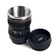 Load image into Gallery viewer, SLR Camera Lens Stainless Steel Travel Coffee Mug With Leak-Proof Lid