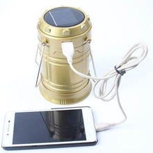 Load image into Gallery viewer, Solar Outdoor LED Camping Light With Portable Charging Power Bank