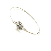 Load image into Gallery viewer, Sugar Skull Silver Bangle