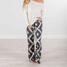 Load image into Gallery viewer, Women&#39;s Southwestern Pattern Comfy Wide Leg Pants